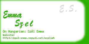 emma szel business card